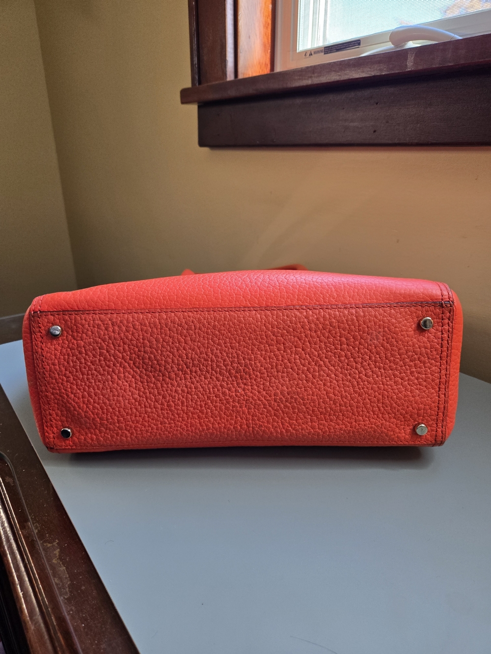 KATE SPADE Southport Avenue Linda Tote, Flaming Red Orange - Picture 7 of 10